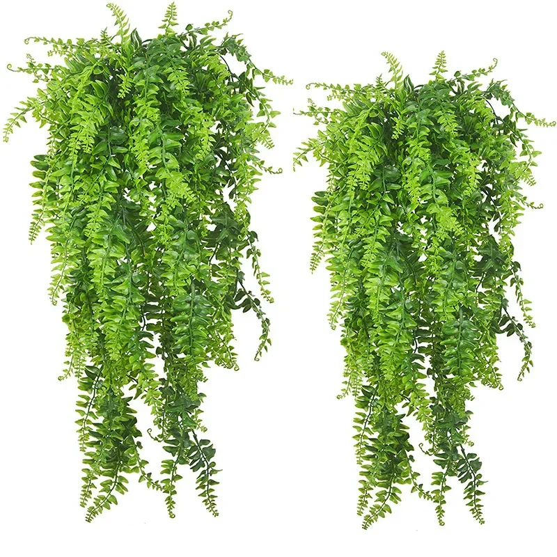 

Artificial Persian Grass Leaf Vine 90cm Simulation Hanging Plants Ornaments Wall Door Home Market Living Room Decoration