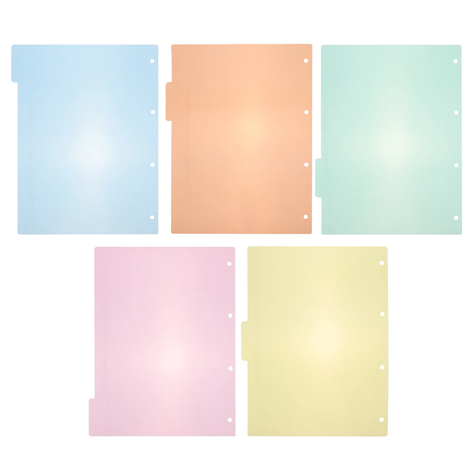 

10 Pcs Note Book Divider Index Board Dividers Label Lengthen Office Tabs Colorful Binder Labels