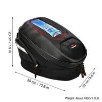 12l large capacity off road motorcycle fuel tank bag waterproof eva drop proof touch screen strong magnetic shoulder bag
