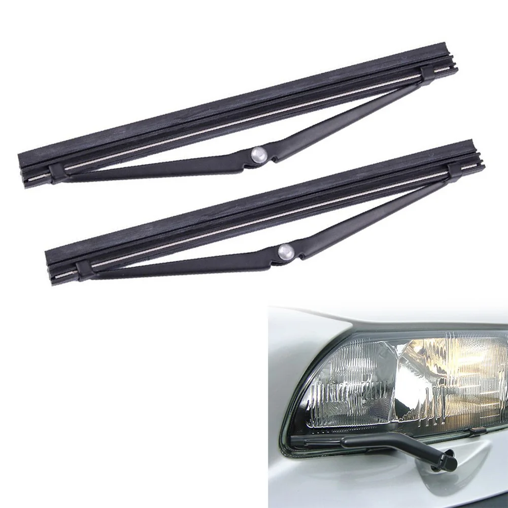 Part Wiper Blades 274431 2pcs Accessories Black For Volvo 960 S80 S90 Headlight Headlamp Metal + Rubber Brand New images - 6