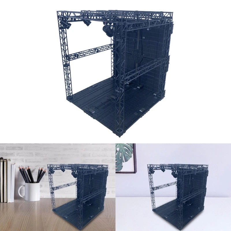 

Stylish DIY Model Display Stand with LED Lights Collectibles Children Adults
