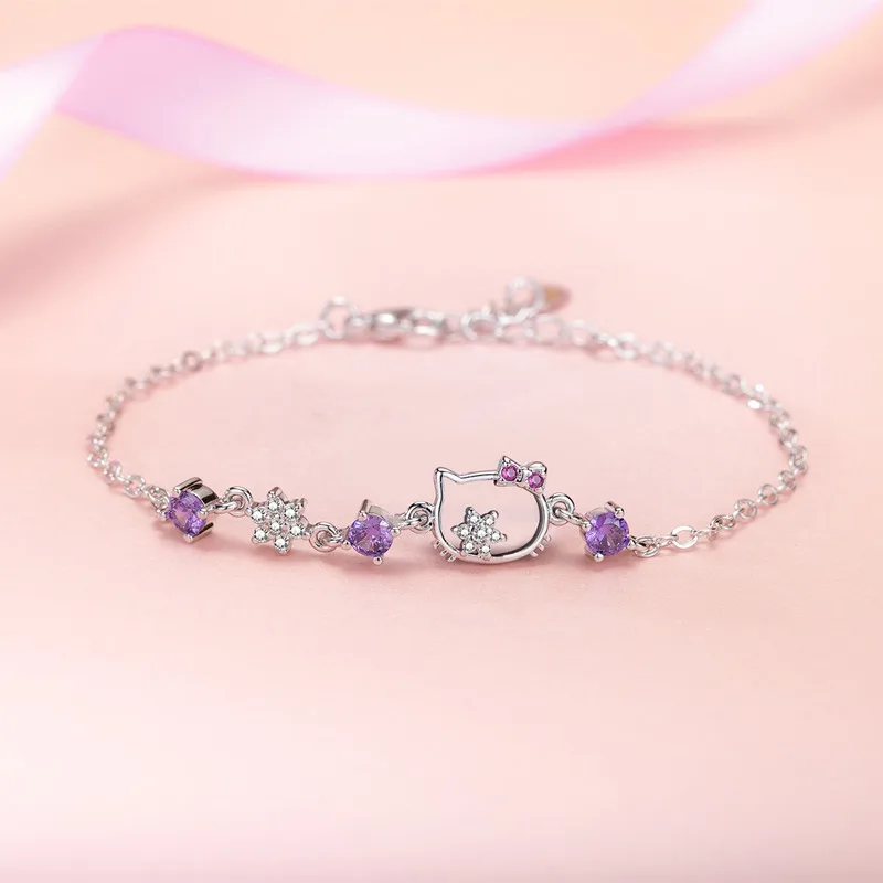 

Cartoon Hello Kitty Bracelet Cute Simple Fashion Jewelry Gifts