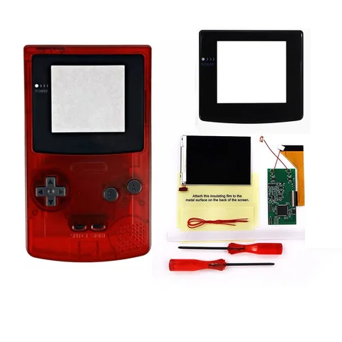 HISPEEDIDO для GBC ЖК-дисплей для Game Boy, цветная подсветка IPS, наборы модов для экрана, замена яркости и изменения цвета