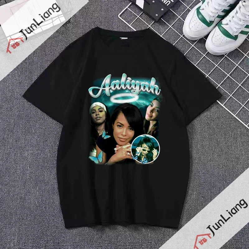 Фото Новая футболка Princess-Aaliyah 2026: мужская и женская уличная одежда в стиле хип-хоп для отдыха, подарок для фанатов №4