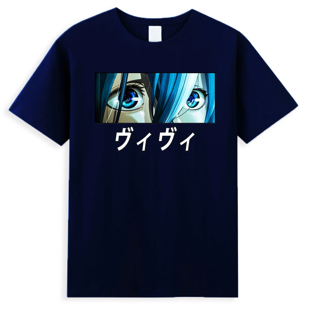 

Футболки с рисунком аниме Vivy -Fluorite Eye's Song для мужчин и женщин, летняя хлопковая футболка, модные топы для пар в стиле Харадзюку