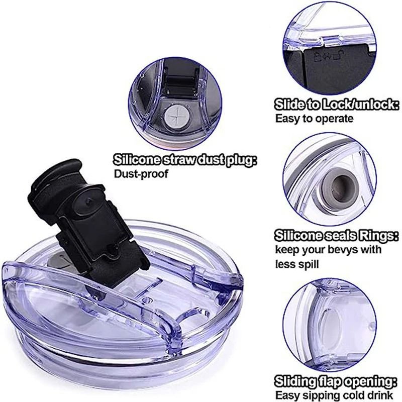 Прочная пластиковая крышка для стакана Ozark Trail Rtic герметичное уплотнение против