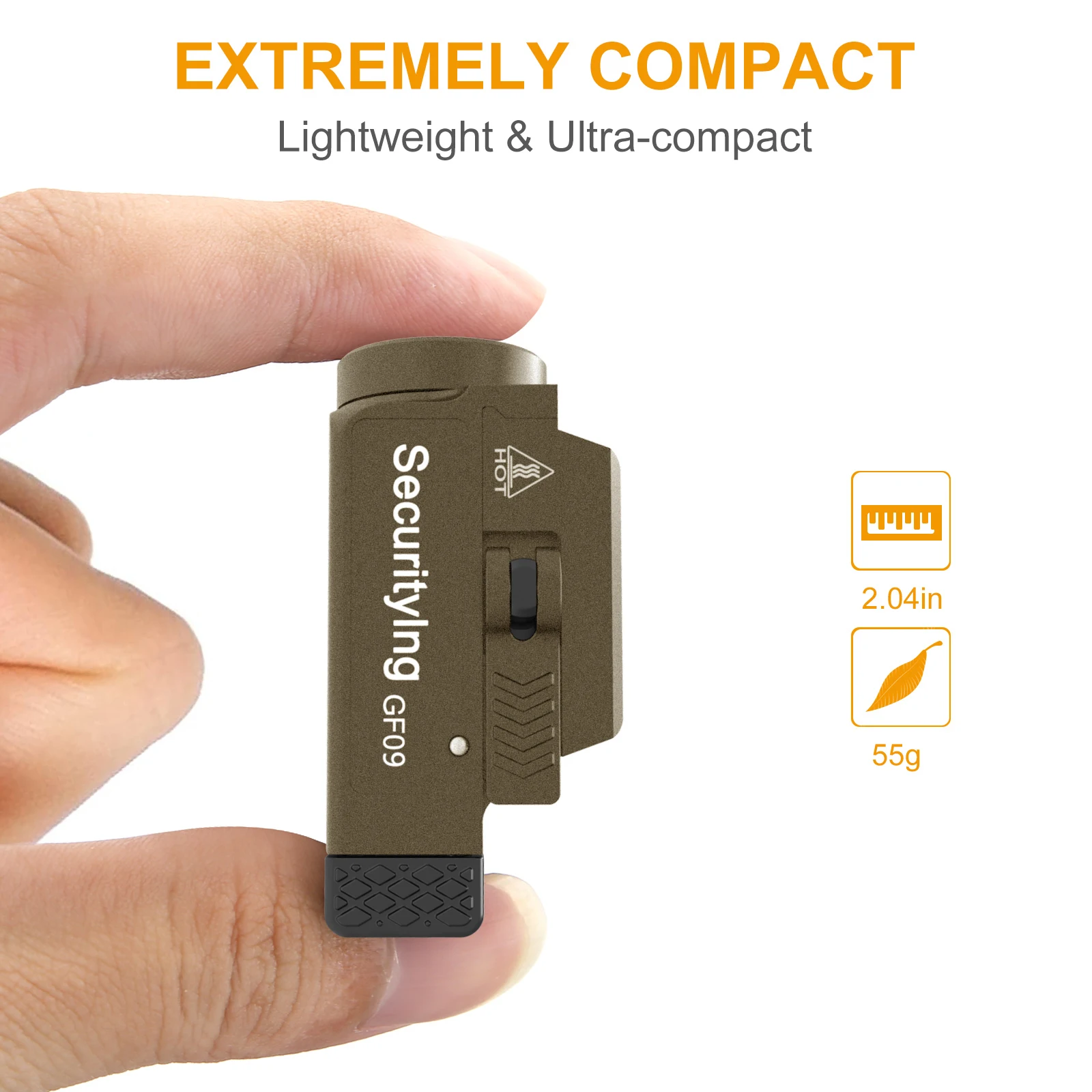 Перезаряжаемый мини-фонарик для направляющих MIL-STD-1913 с планкой Пикатинни
