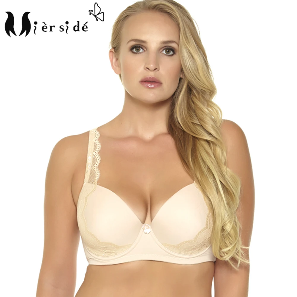 Mierside 956 Plus Size Bra Push Up Bra Underwire Everyday Underwear For Women Sexy Lingerie Lace 32-46 D/DD/DDD/E/F/G