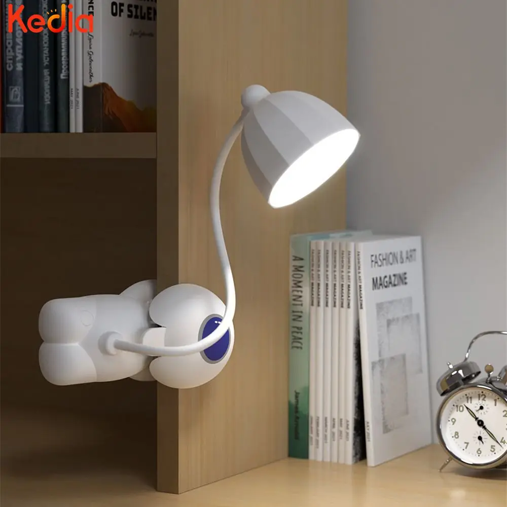 

360 Degrees Abs/ Table Lamp With Clip Dc5v Bedside Lamp Writing Lamp Led Light Touch Dimming 500mah Night Light 3-level