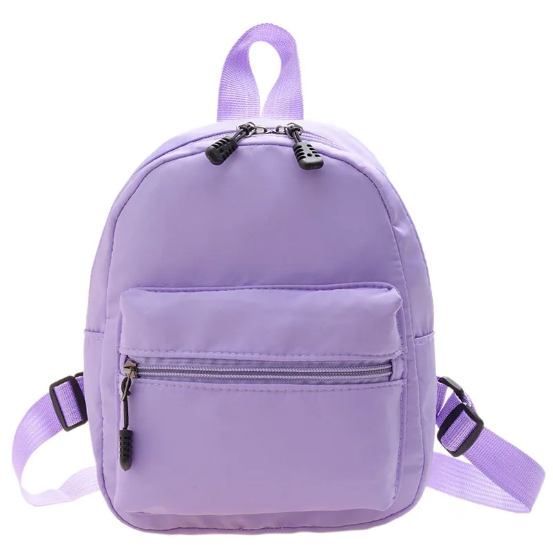 

2022 Fashion Backpack Nylon Female Bag Solid Color Women's Backpacks Small School Bags for Teenage Girl Casual Shoulder Bag