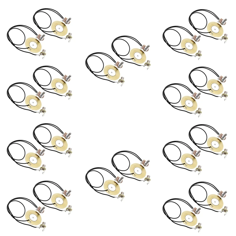 

20Pcs 50MM Guitar Pickup Piezo Transducer Prewired Amplifier With 6.35MM Output Jack For Acoustic Guitar