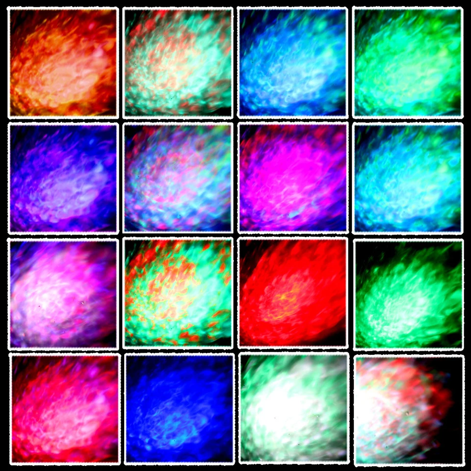 RGB светодиодный водяной волновой волнистый эффект сценического освещения 9 Вт 16
