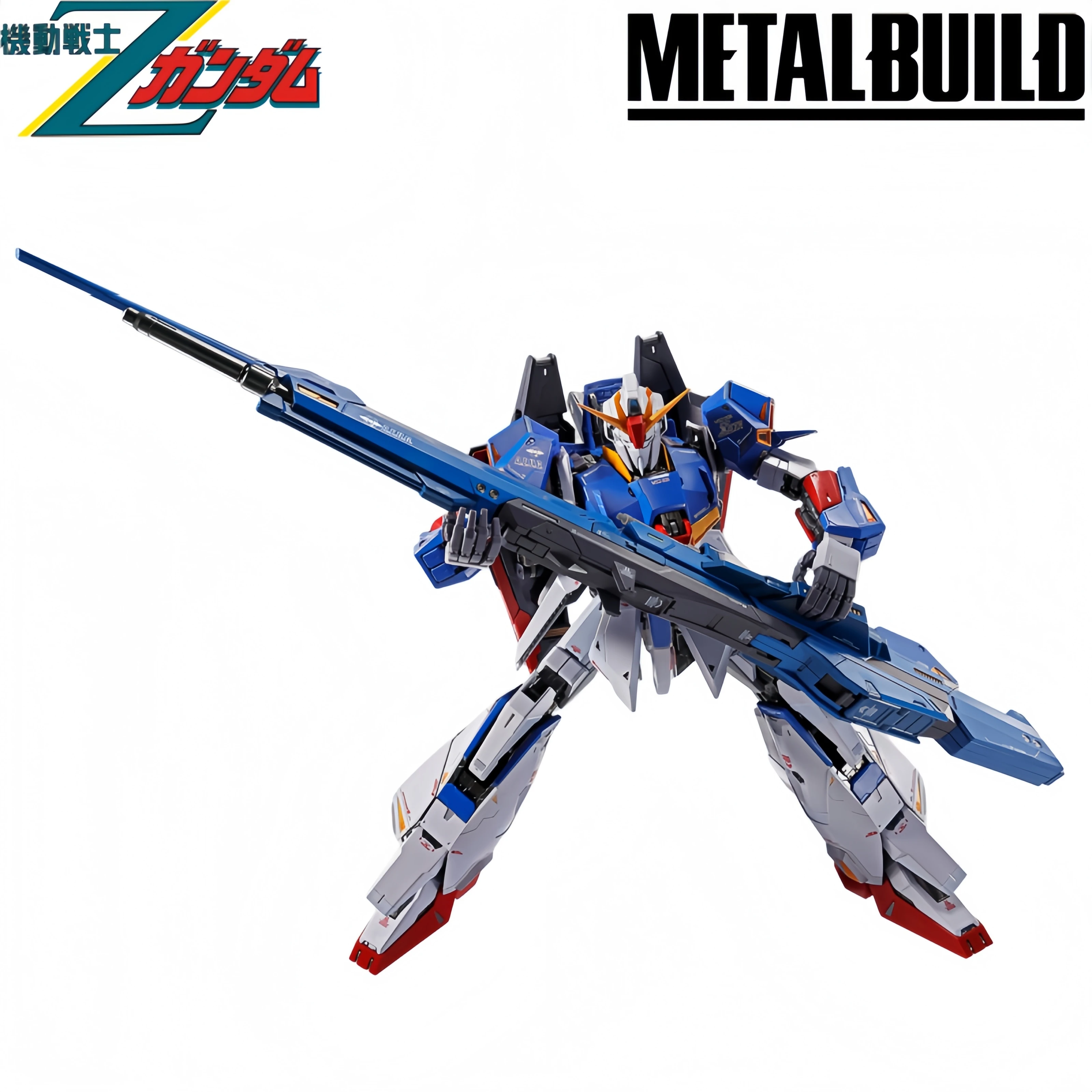 Фото Оригинальная коллекционная модель-фигурка Bandai Metal Build MSZ-006 Zeta Gundam + набор опций Hyper Mega Launcher №3