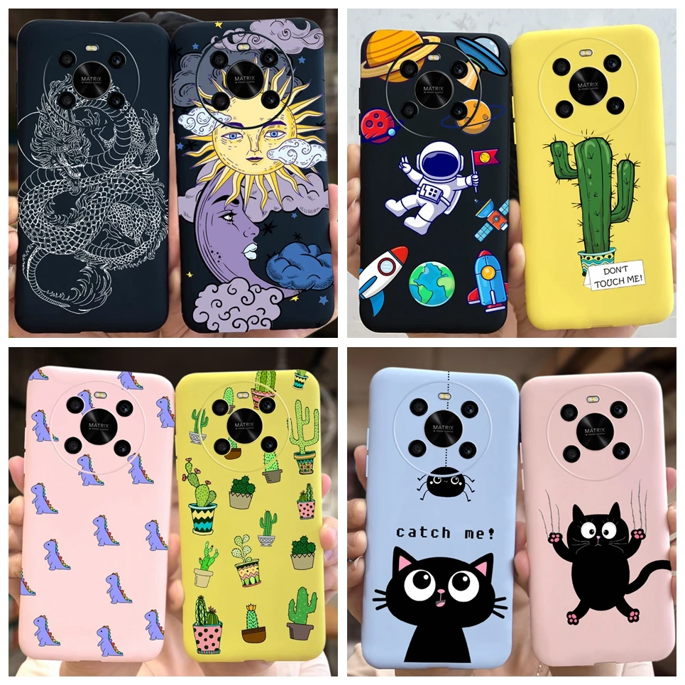 Чехол для Huawei Honor X9 4G задняя крышка бампер телефона с рисунком дракона кактуса