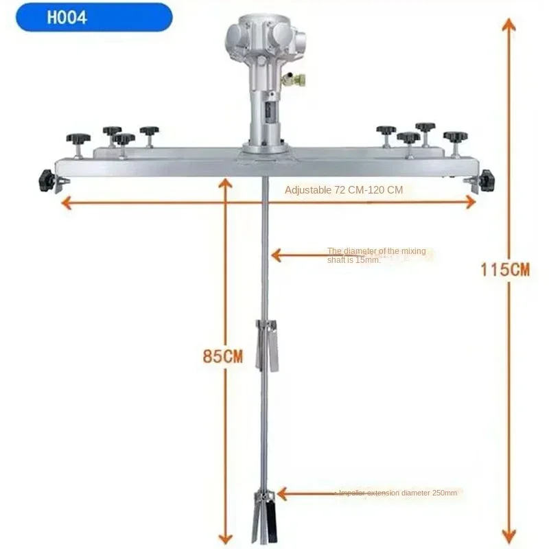 Миксер tangki IBC миксер Kredit pneumatik 1-тонный барабан barel komersial 1000L dengan gantáb penyangga