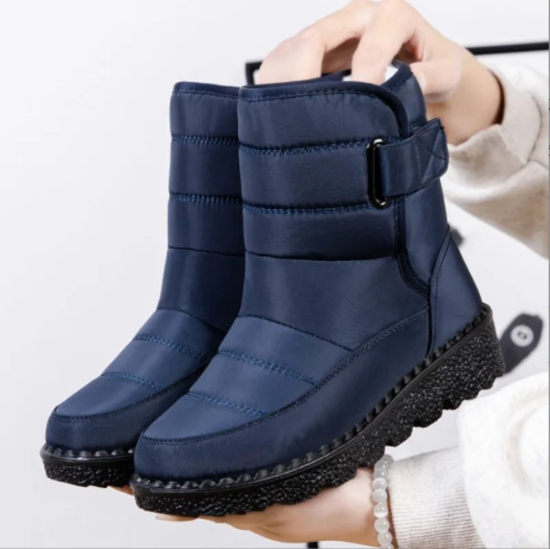 Women's Boots 2023 New Winter Warm Wedge Platform Shoes Snow  Waterproof Low Heel Ankle Boots Women Shoes Women