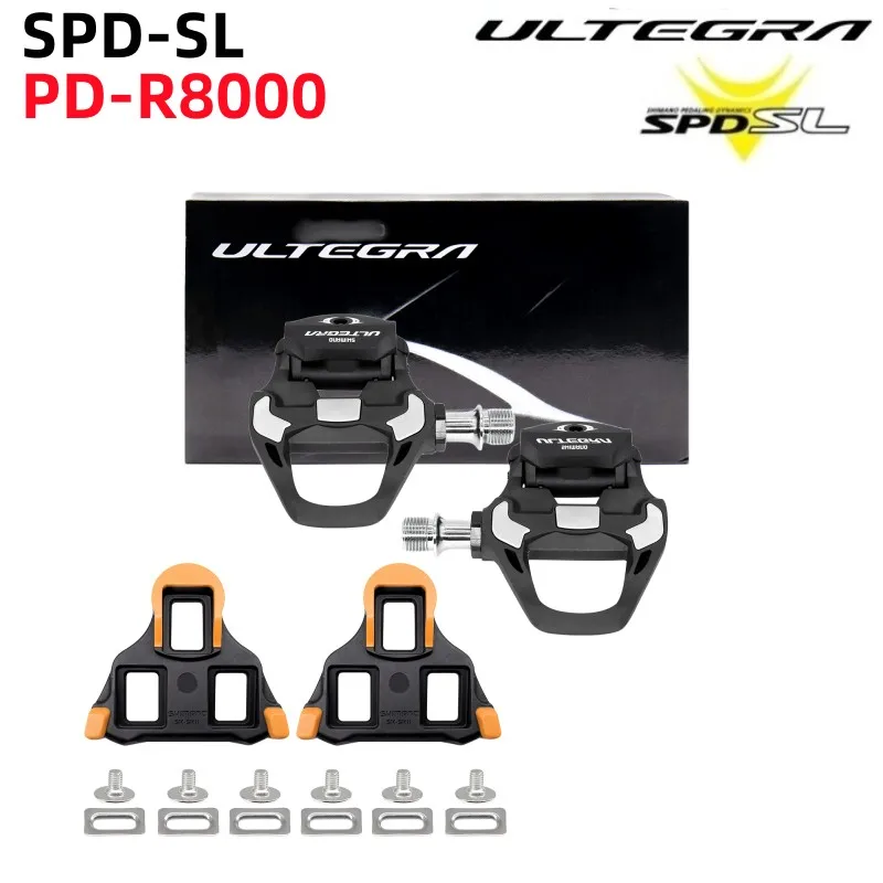 

Ultegra PD R8000 Pedals Road Bike Pedals with SM-SH11 SPD-SL R8000 Cleats Pedal Road Bike Carbon Pedals Bicycle Original Parts