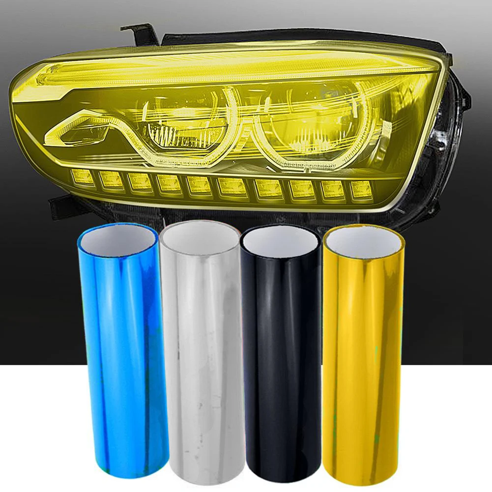 

30X100cm Colorful Auto Light Stickers Car Light Headlight Taillight Tint Vinyl Film Sticker Fog Light Rear Lamp Smoke Film