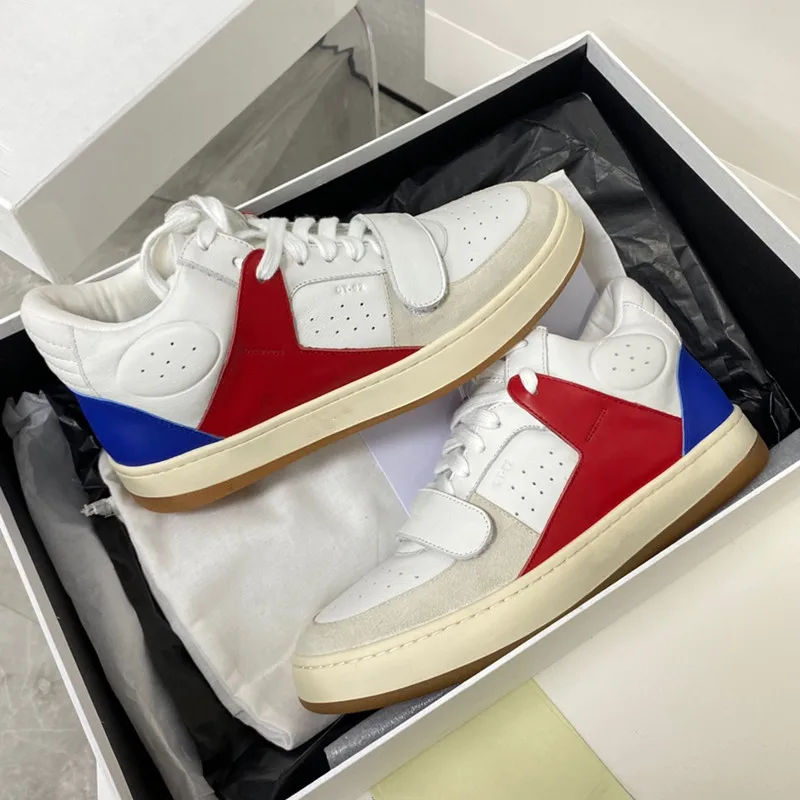 

Women High-Top Hook Loop Skateboarding Shoes Designer Walking Sneakers Lady Real Leather White Shoes Fashion Trend Running Shoes