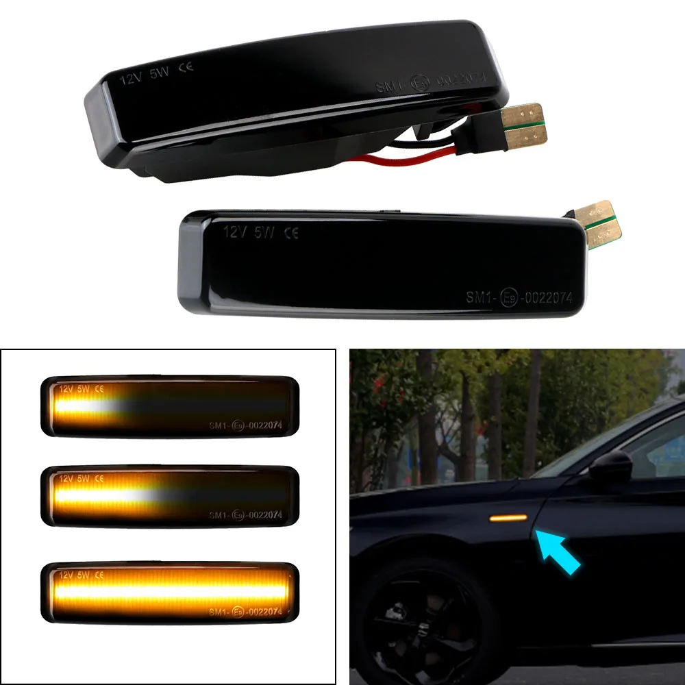 

Светодиодные, боковые, габаритные фонари для BMW 5 серии E39 мод BJ 12/95-6/03 динамический мигалка Индикатор сигнал поворота течет последовательная...