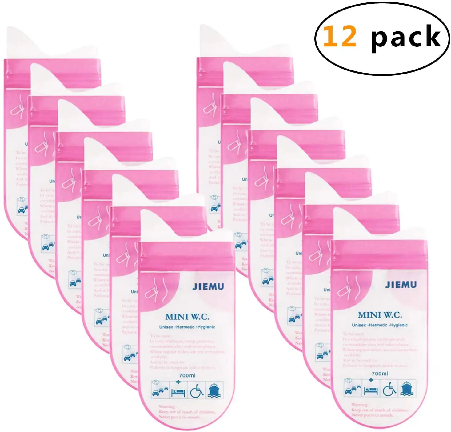 

Disposable Urine Bags, 700ml,Pee Bags for Camping Travel Urinal Toilet Traffic Jam Emergency Portable Vomit Bags Pee Bags Car To