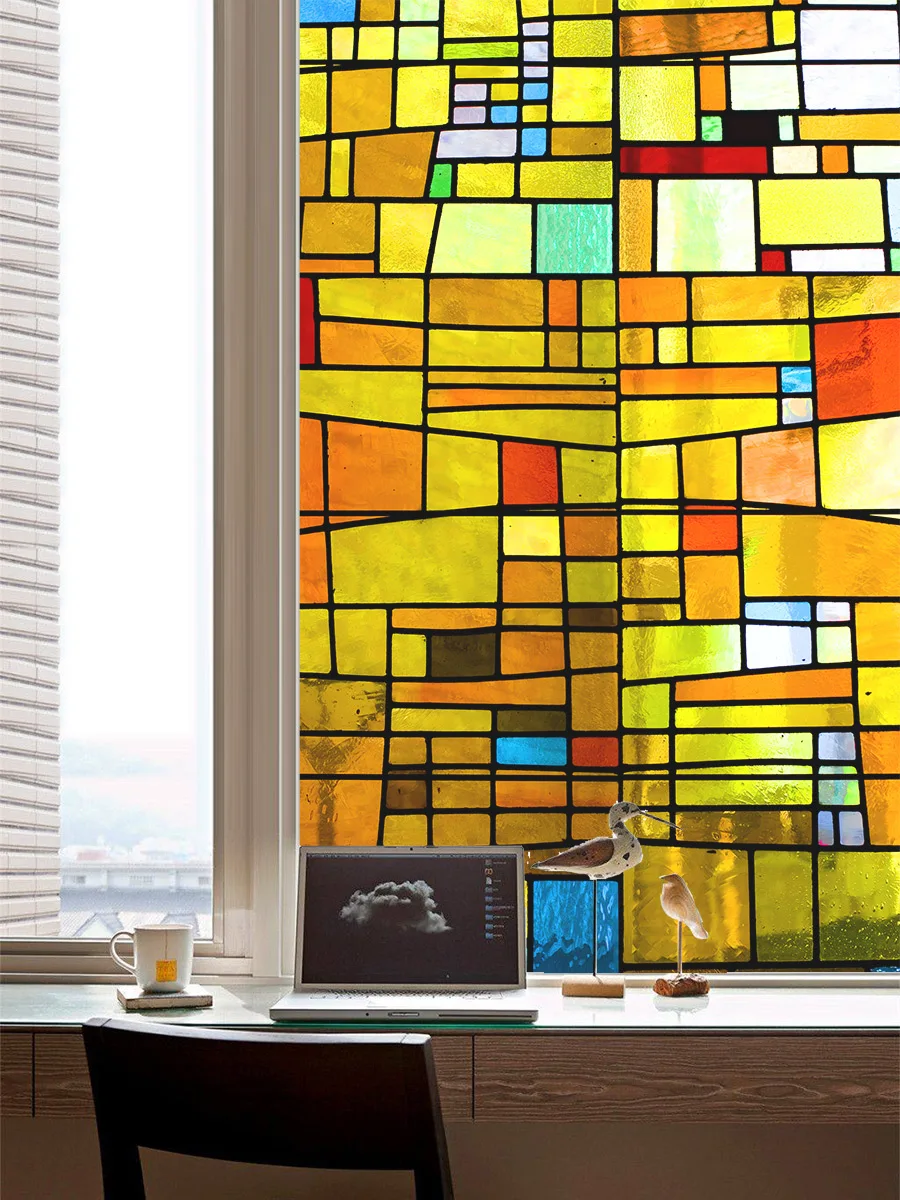 Ретро стеклянная наклейка в европейском стиле церковная живопись имитация