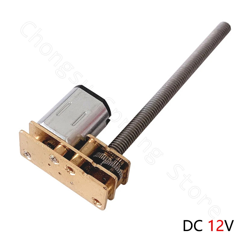 

DC 12V Metal Gear Motor 60 - 4000RPM Slow Speed Micro Gearbox Reducer M4 Thread Reverse Output Shaft Electric Motor JGA1024-N20