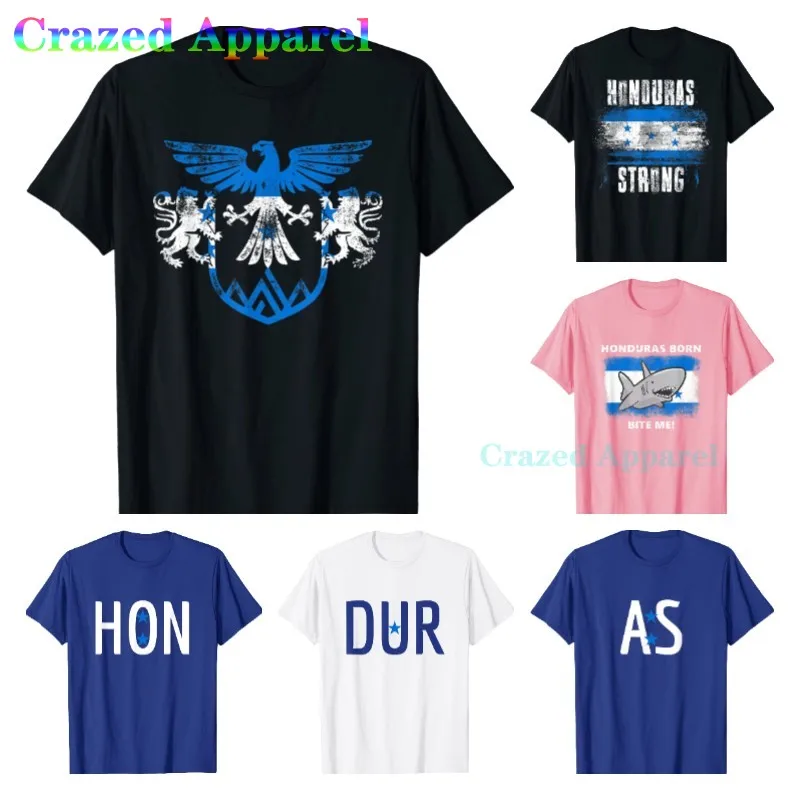 

Honduras Lions and Eagle Symbol - Honduran Flag T-Shirt