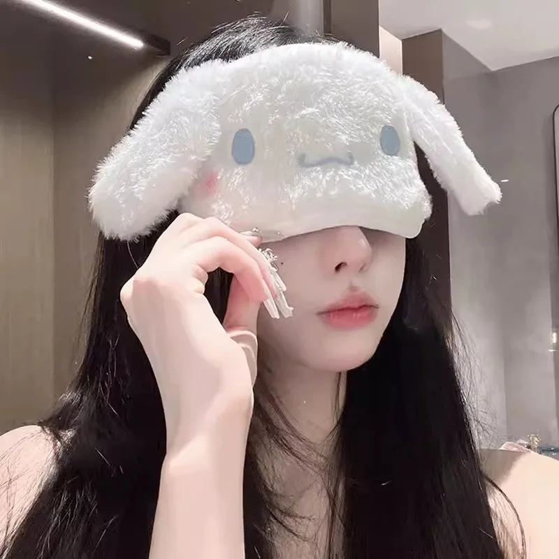 Кавайная Sanrio Cinnamoroll плюшевая маска для глаз аниме светонепроницаемая с ледяным