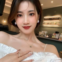 2022 south korea new niche design light luxury flower earrings female super fairy temperament high sense of personality earrings