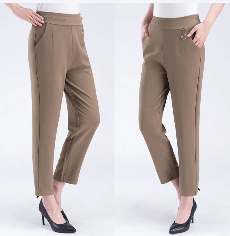 

Весенние и летние укороченные женские брюки, прямые свободные повседневные брюки, льняные брюки-сигареты с восемью точками