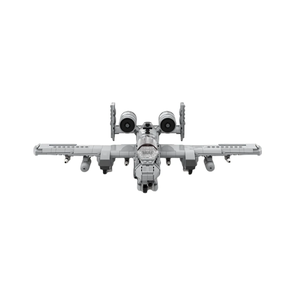 Gobricks Moc A-10 Thunderbolt II Fighter Bricks Модель США Военный истребитель Строительные блоки
