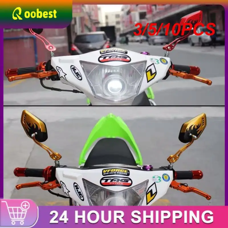 

3/5/10PCS Exquisite Universal Motorcycle Scooter Back Side Mirror 350g Motorcycle Back View Mirror Esay To Install Stylish
