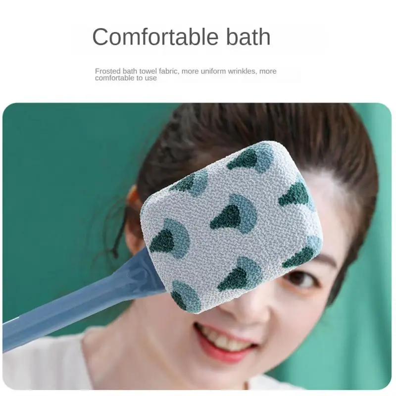 

Щетка из грубого песка со сменной тканью, длинная ручка, щетки для тела, щетка для спины для взрослых, аксессуары для ванны из АБС