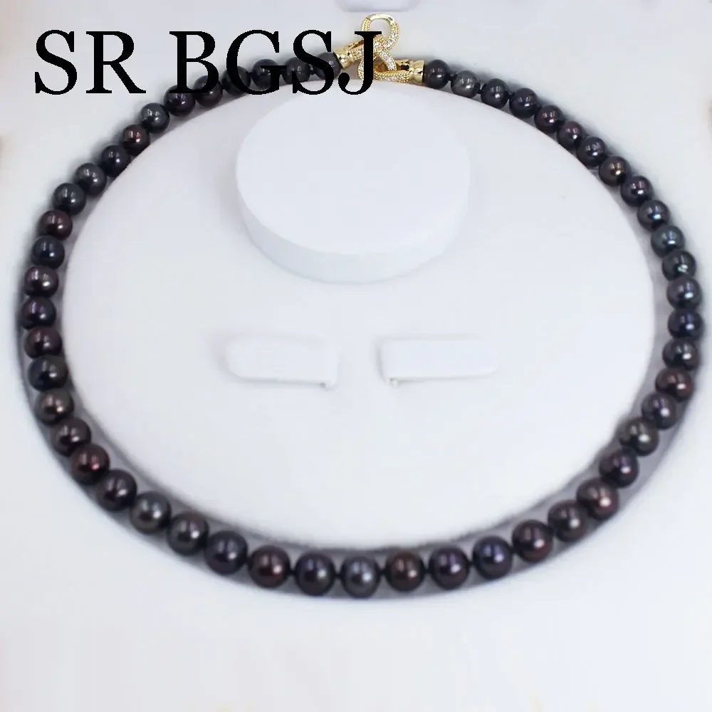 8-9 мм AAA модные ювелирные изделия свадебное ожерелье из натурального