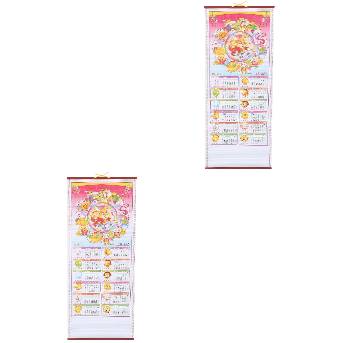 

2x Printing Thick Paper Practical Hanging Type Wall Calendar Decor Exquisite Calendar for Home Decor Office Wall