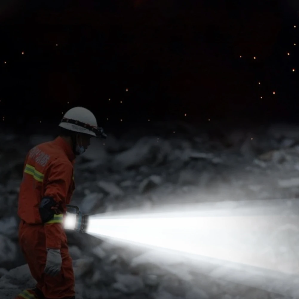 

Яркий Мощный яркий прожектор, перезаряжаемый портативный прожектор, 6 режимов, 4800 мАч, внешний аккумулятор IPX4, водонепроницаемый, для активн...