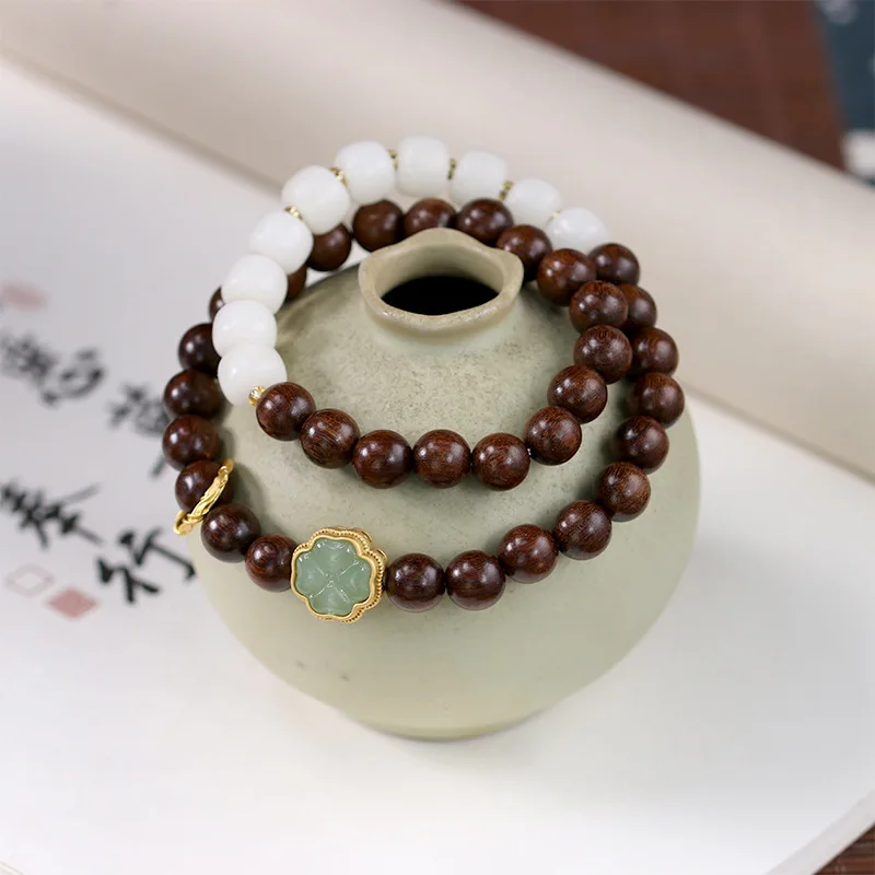 

Цепочка Из Натурального сандалового дерева с двойной петлей