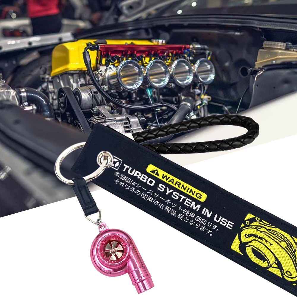 

Rose Turbine Key Chain Ring Keyfob Keyring Keychain JDM Turbo SpinningCar Keyring Car Refitting Metal Pendant keychain