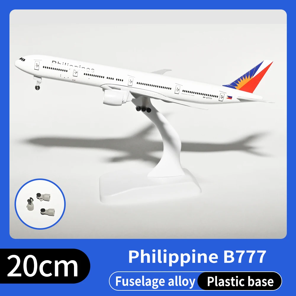 

Женская 20 см 1:400 Филиппинская воздушная Буксировка 777 металлическая копия с посадочным шасси из сплава материал имитация авиации подарок