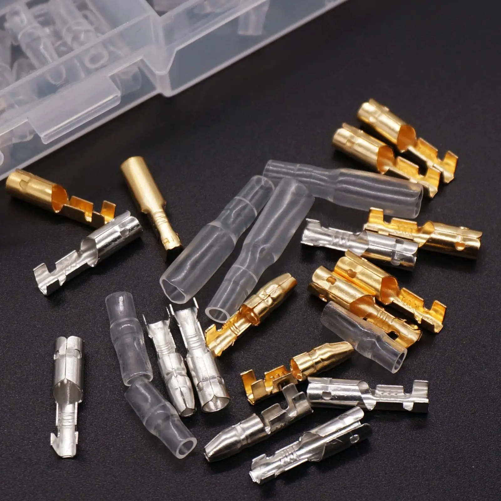 

4.0 bullet terminal car electrical wire connector diameter Male + Female 1 : 2 Transparent Sleeves for Car Truck Motorcycle Bike