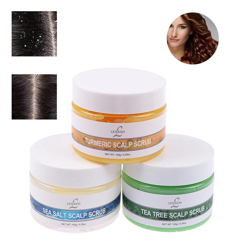 

Массажные скрабы для головы 150 г, куркума, питание морской соли, восстановление поврежденного масла GreenTea, лечение волос, отшелушивающий скра...