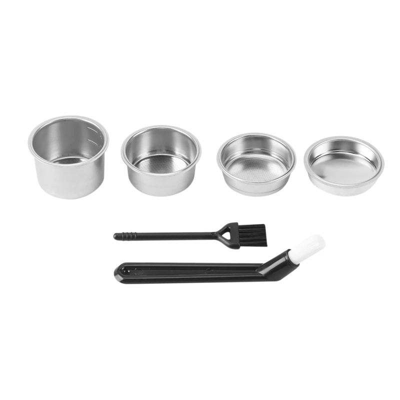 

51Mm Filter Basket 1/2/4 Cup For Espresso Bottomless Portafilter,Compatible With Delonghi,Breville 51Mm Coffee Machine