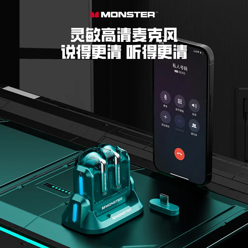 Беспроводные Bluetooth-наушники Monster XKT18 с объемным звуком 360 °