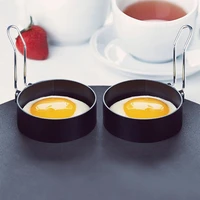 nonstick metal egg frying rings fried egg mold with handle round pancake molds eggs frying mould kitchen tools