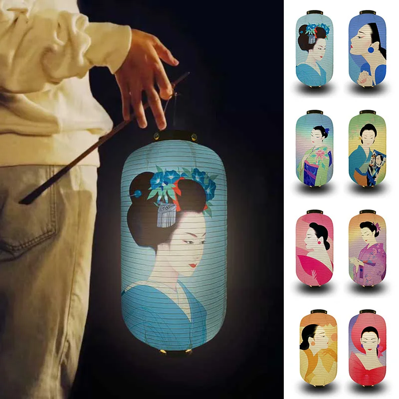 

Japanese Cartoon Lady Picture Advertising Lettering Lantern Restaurant Outdoor Decorative Lantern Izakaya Cooking Paper Lantern