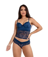 imi lingerie with bojo microfiber lace double wire sasha t shirt