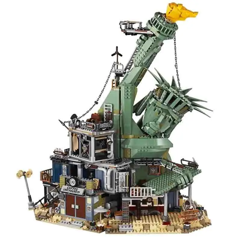 Compatible 70840 Movie Series Doomsday Building Blocks Kit 3178PCS Statues Castle Model Stitched Birthday Gift for Child |