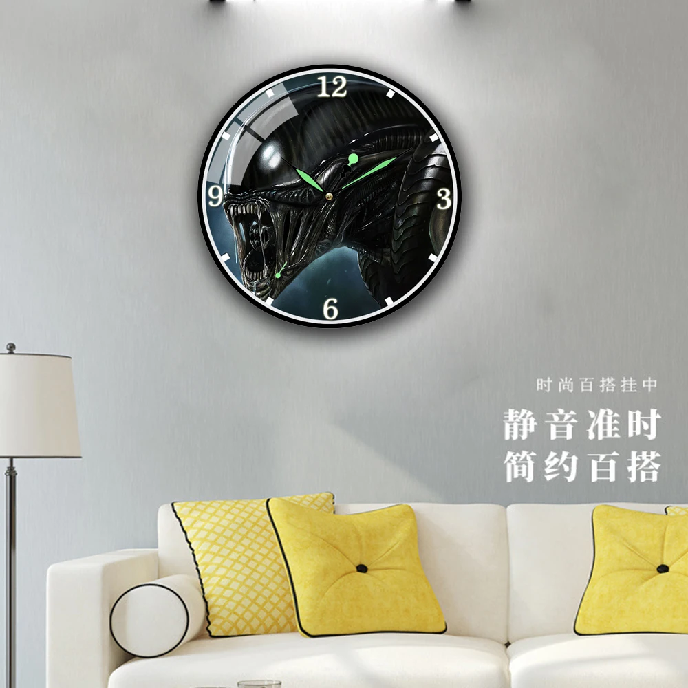 

ET Wall Clock Hot Fashion Silent Large Indoor or Outdoor Wall Clock Home Decor