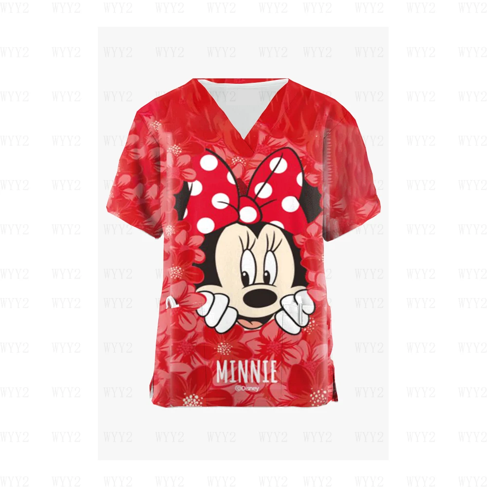 

Женские топы с карманами и V-образным вырезом, комбинезоны с коротким рукавом для медсестер